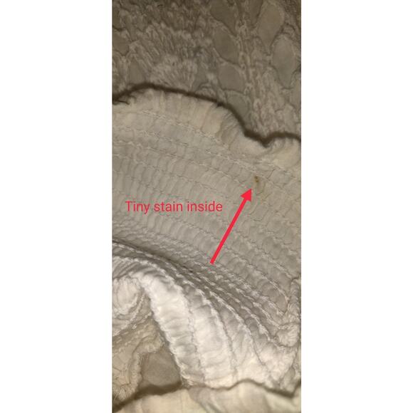 Raviya White Crocheted Skirt Dress Sz M Bohemian Beautiful Crochet Lined Medium - Picture 8 of 16